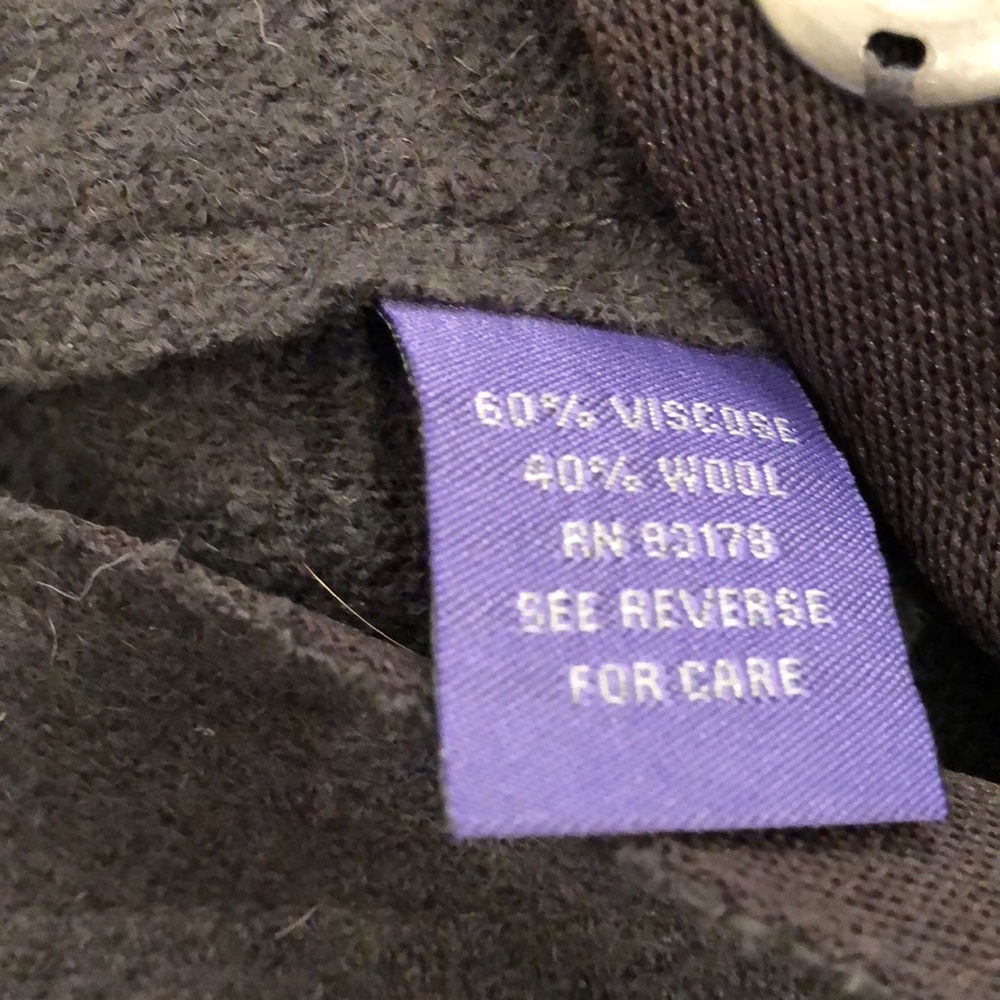 New Jacket style sweater with snaps grey size 2 - Picture 4 of 4
